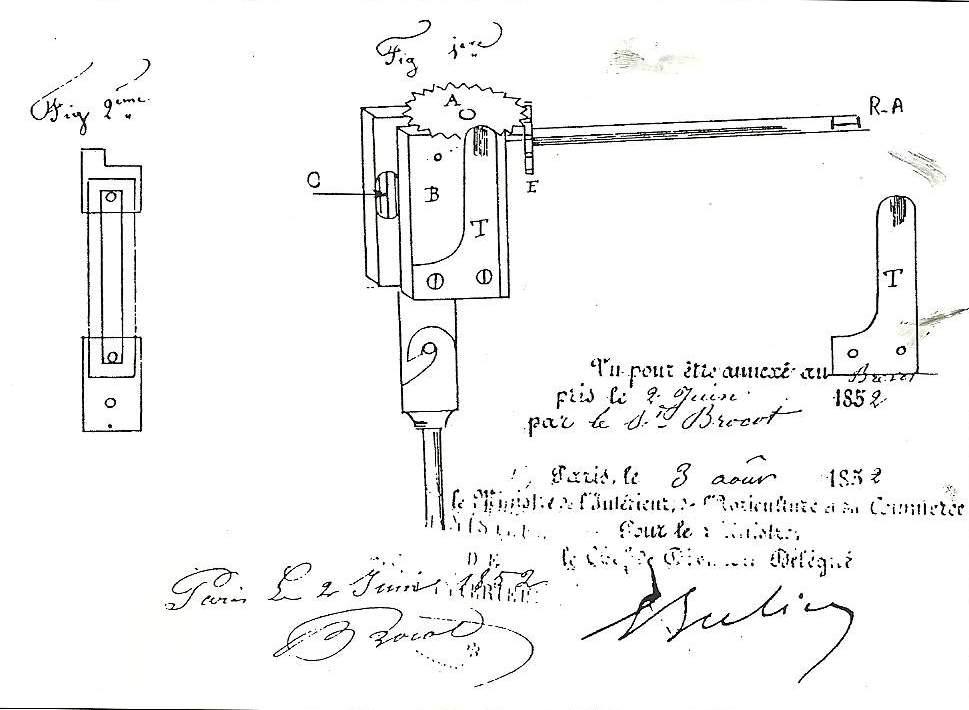 lame suspension de pendule horloge carillon napoléonnien de Paris N° 312 